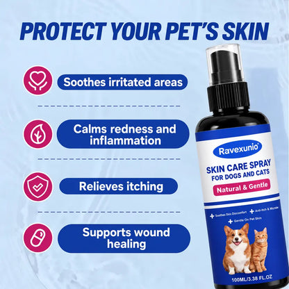 🔥LAST DAY SALE! 50% OFF!🔥 Pet Skin Care Spray – Soothe Itchy Skin, Keep Pets Comfortable | 100ml