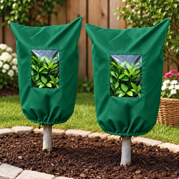 🔥LAST DAY SALE! 35% OFF!🔥Reusable Plant Frost Cover — Breathable Winter Protection with Easy-View Window