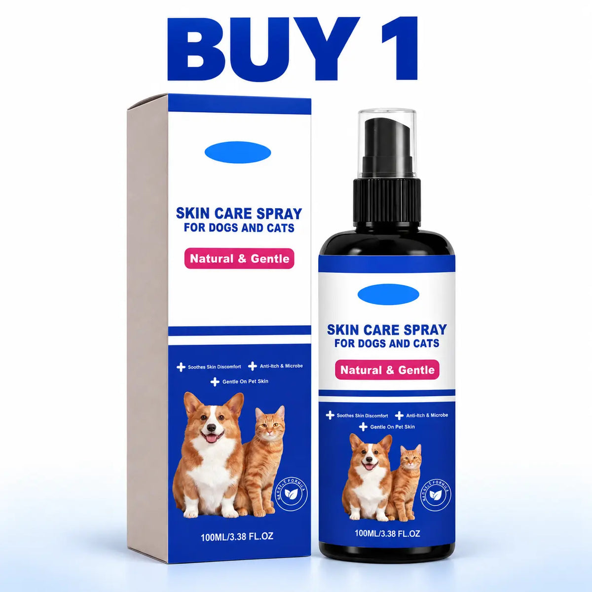 🔥LAST DAY SALE! 50% OFF!🔥 Pet Skin Care Spray – Soothe Itchy Skin, Keep Pets Comfortable | 100ml