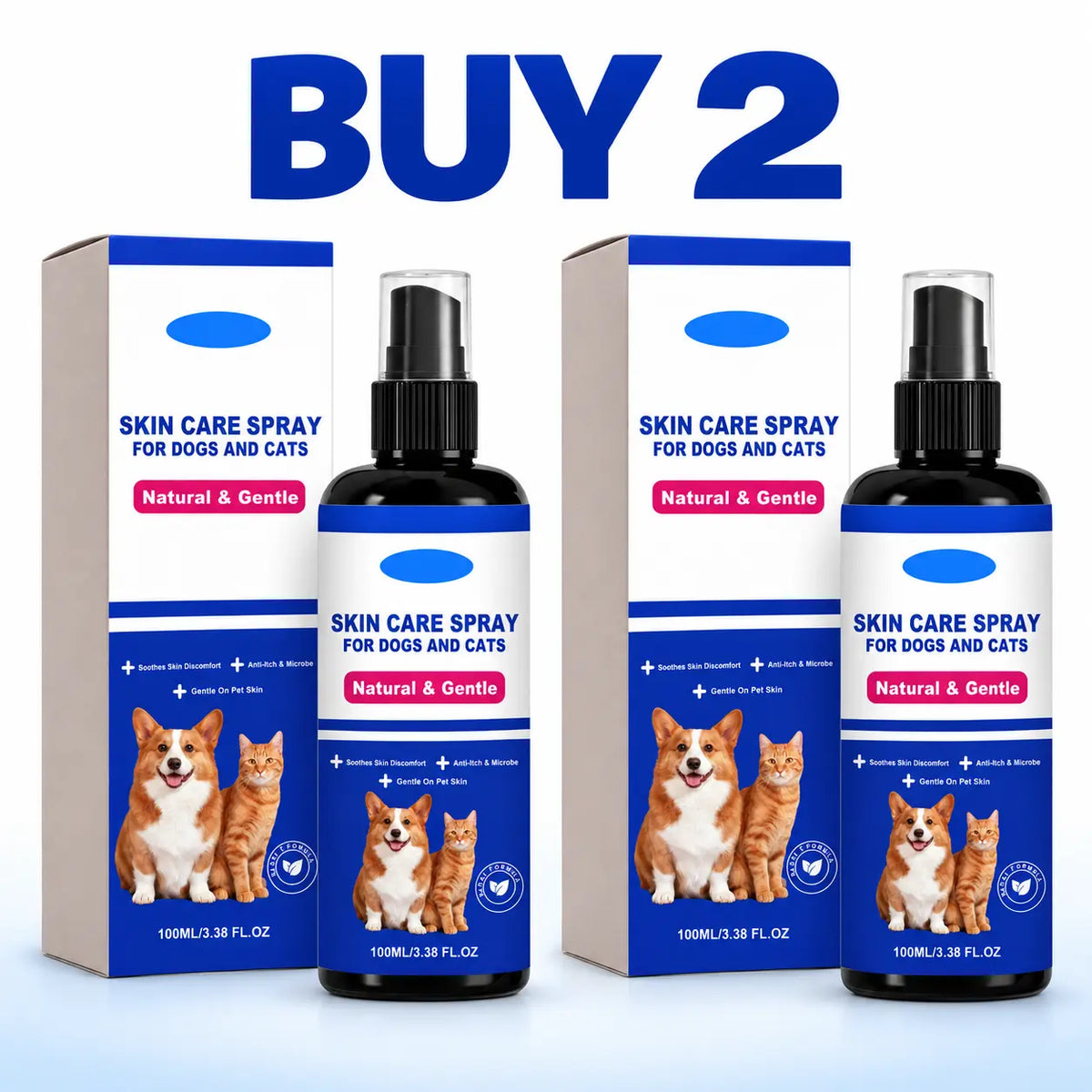 🔥LAST DAY SALE! 50% OFF!🔥 Pet Skin Care Spray – Soothe Itchy Skin, Keep Pets Comfortable | 100ml
