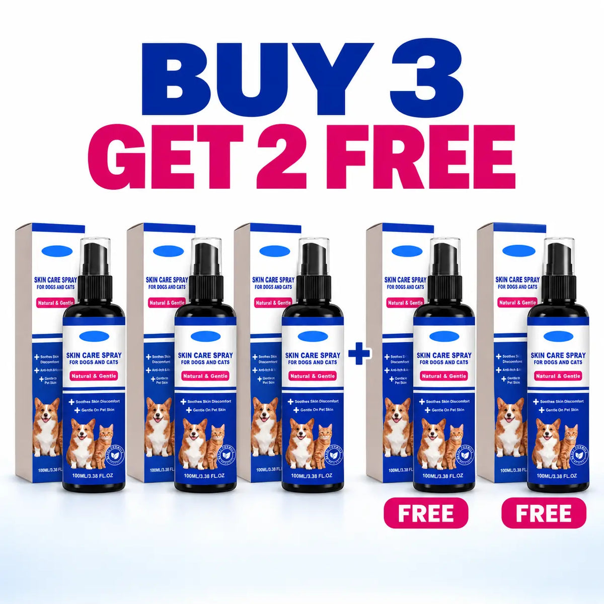 🔥LAST DAY SALE! 50% OFF!🔥 Pet Skin Care Spray – Soothe Itchy Skin, Keep Pets Comfortable | 100ml