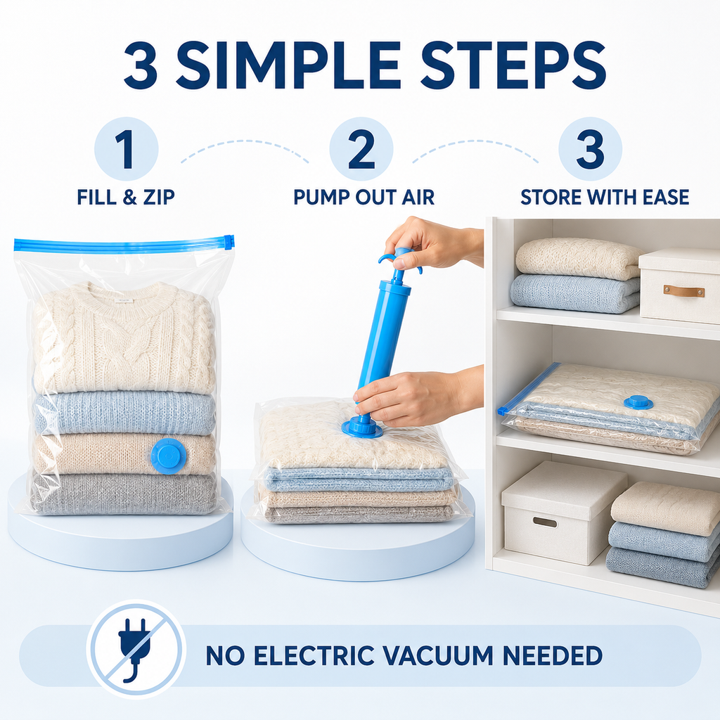 Vacuum Compression Storage Bags