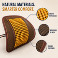 Breathable Wooden Bead Car Lumbar Support Cushion