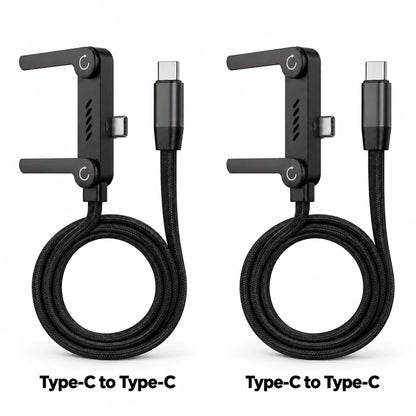 🔥LAST DAY SALE! 50% OFF!🔥Charge & Watch Hands-Free — Fast Charging Cable with Foldable Phone Stand