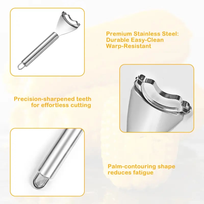 🔥BUY 1 GET 1 FREE · ONLY $10.99 EACH🔥Corn Kernel Peeler – Easy Corn Cob Stripper for Quick Kernel Removal🌽🌽🌽