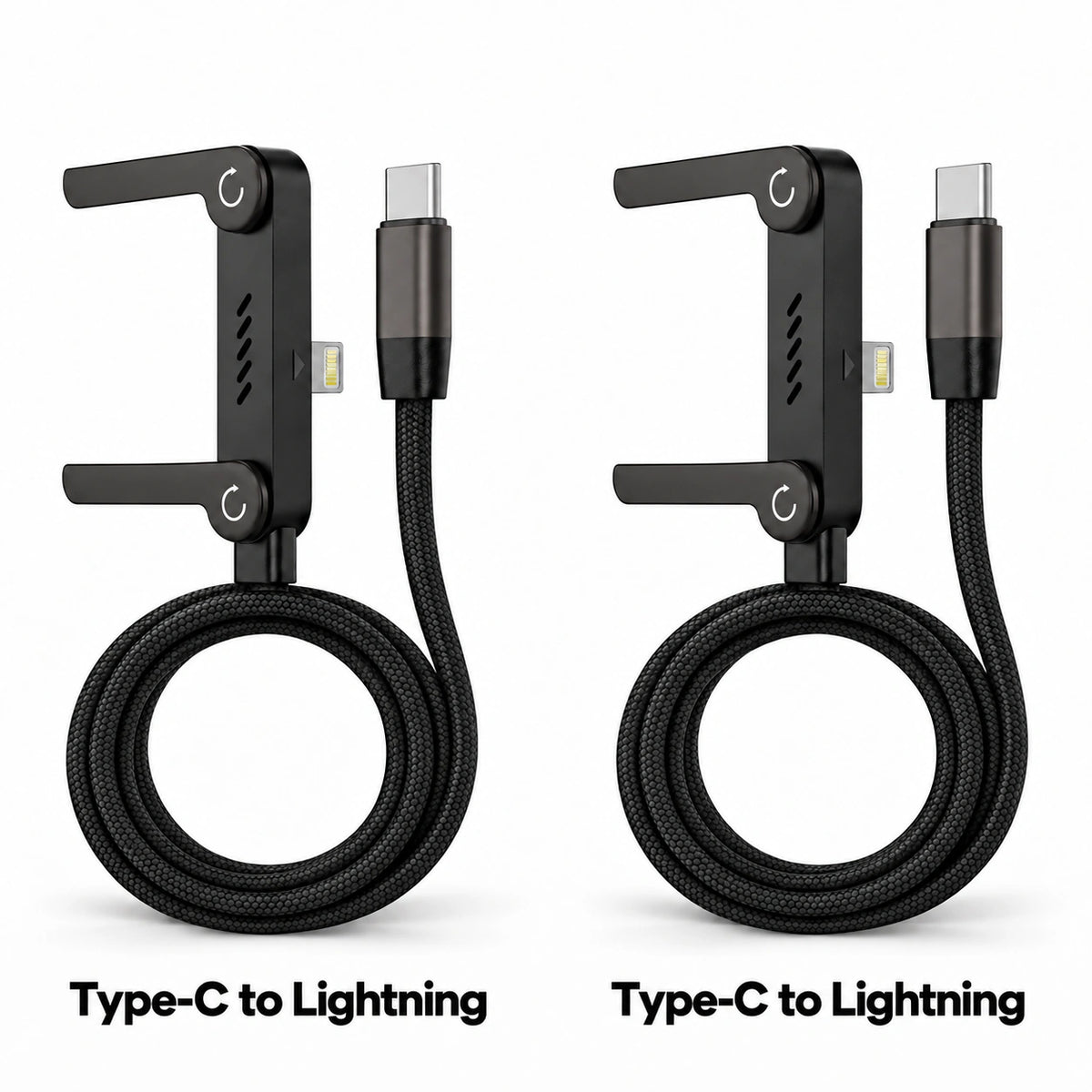 🔥LAST DAY SALE! 50% OFF!🔥Charge & Watch Hands-Free — Fast Charging Cable with Foldable Phone Stand