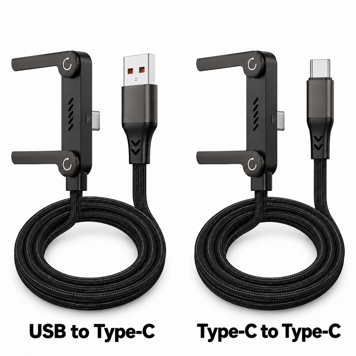 🔥LAST DAY SALE! 50% OFF!🔥Charge & Watch Hands-Free — Fast Charging Cable with Foldable Phone Stand