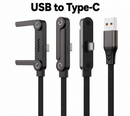 🔥LAST DAY SALE! 50% OFF!🔥Charge & Watch Hands-Free — Fast Charging Cable with Foldable Phone Stand